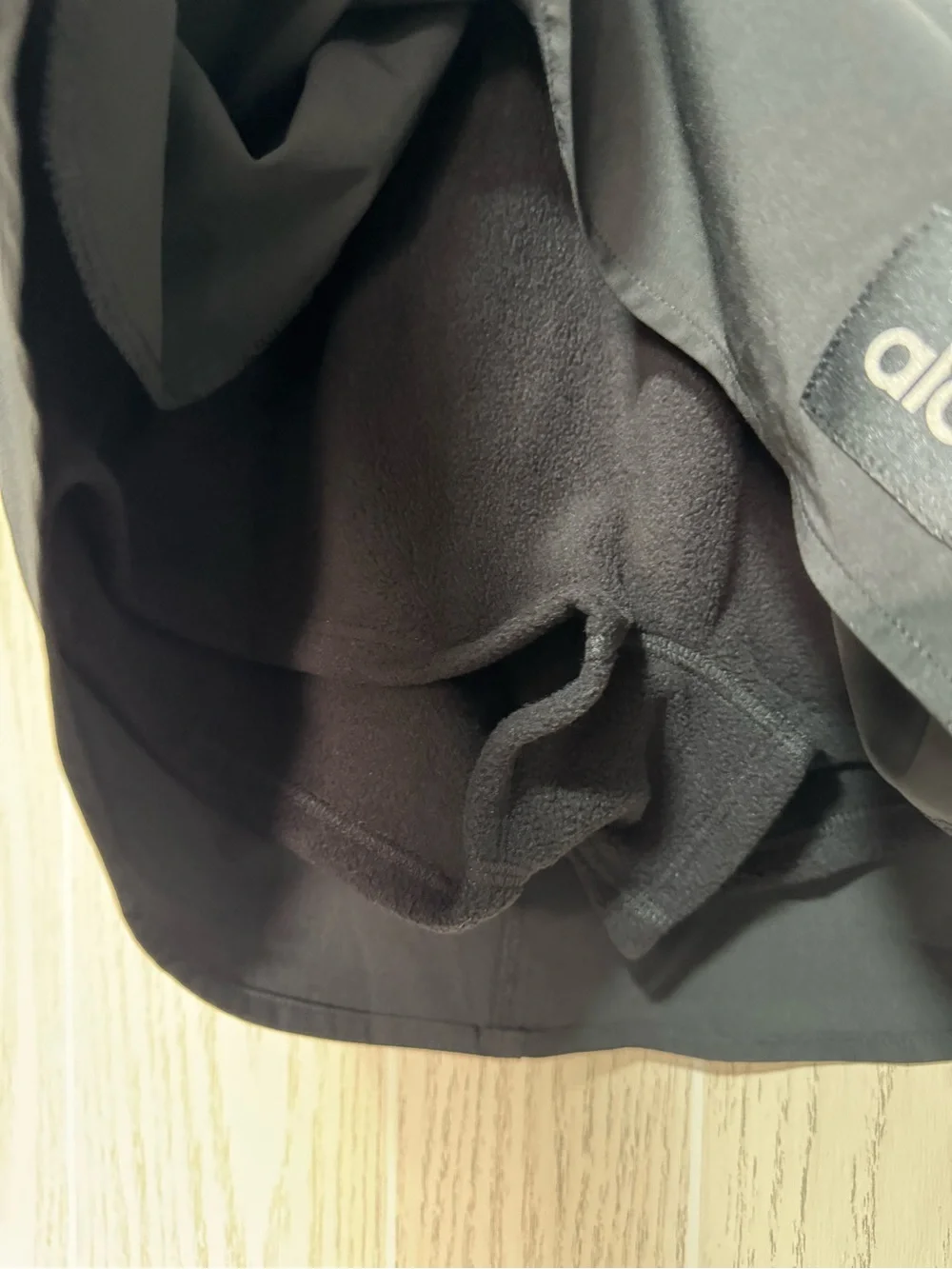 ALO Yoga Black Skort Elevation Mini Skirt Fleece lined Short XXS